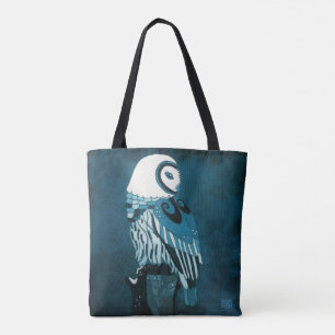 Moonlight Owl Art Tote Bag