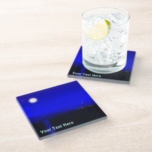 Moonlight Passage Glass Coaster