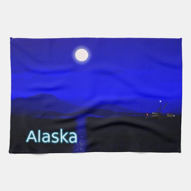 Moonlight Passage Kitchen Towel (Horizontal)