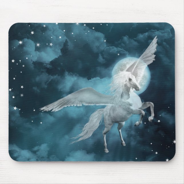 moonlight pegasus mouse pad (Front)