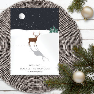 Moonlight Reindeer Snow