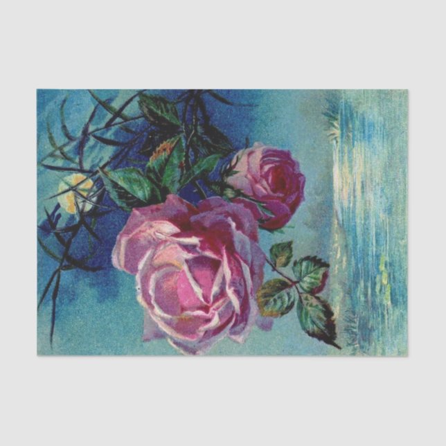 Moonlight Roses B Tissue Paper (Front)