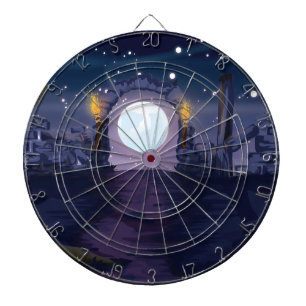Moonlight Ruins Dartboard