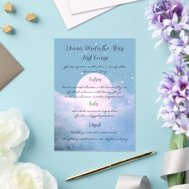 Moonlight Shimmer Atmospheric Wedding Collection Acrylic Invitations (Insitu (Wedding))