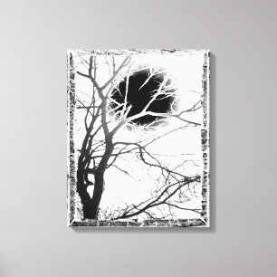 Moonlight Silhouette Canvas Print