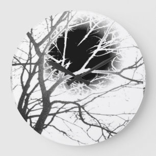 Moonlight Silhouette Large Clock