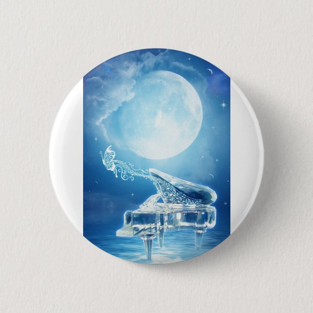 Moonlight Sonata 2 Inch Round Button (Front)