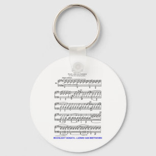 Moonlight-Sonata-Ludwig-Beethoven Keychain