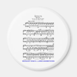 Moonlight-Sonata-Ludwig-Beethoven Magnet