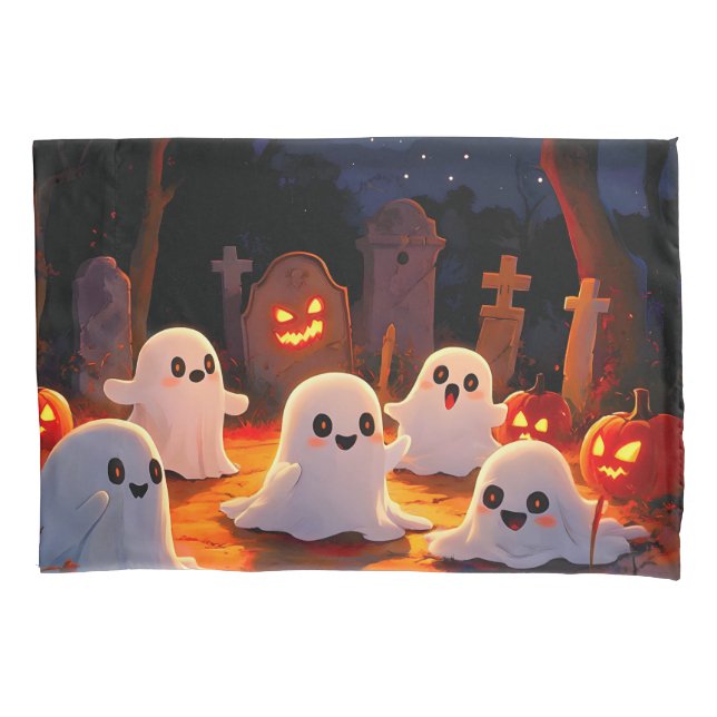 Moonlight Spooky Ghost Tales Pillowcase (Front)