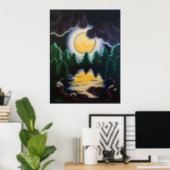 "Moonlight through the Pines" Poster (Home Office)
