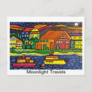 Moonlight Travels Postcard