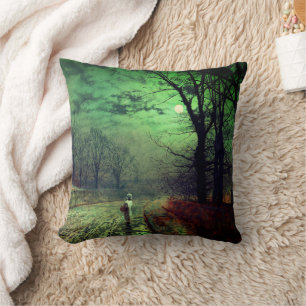 Moonlight Walk  Throw Pillow