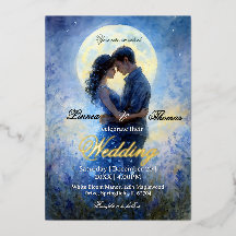 Moonlight Wedding Celestial Love Night Sky Theme