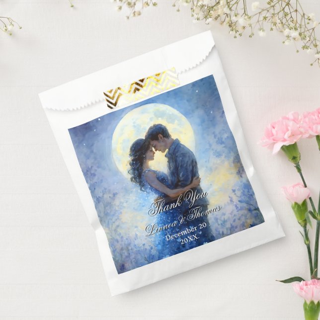 Moonlight Wedding Celestial Love Night Sky Theme Favour Bag (Sealed)