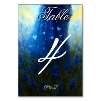 Moonlight Wedding Celestial Love Night Sky Theme Table Number