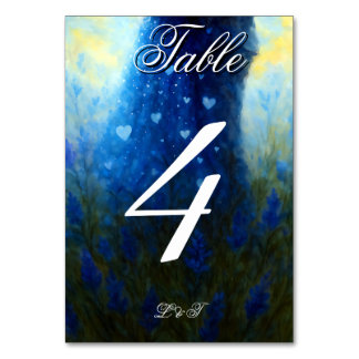 Moonlight Wedding Celestial Love Night Sky Theme Table Number