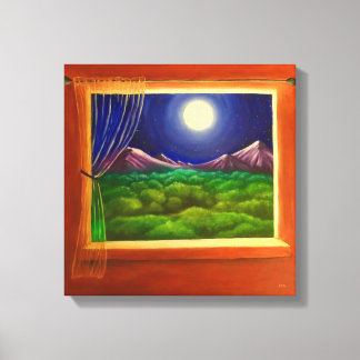 Moonlight Window Canvas Print