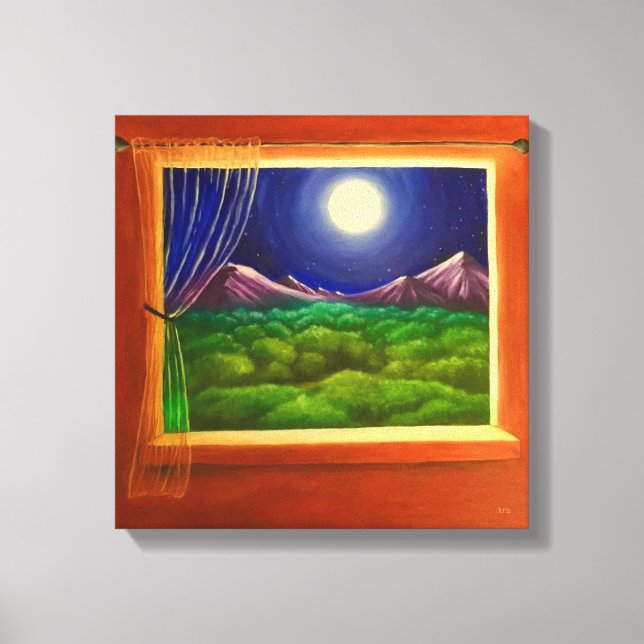 Moonlight Window Canvas Print (Front)