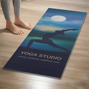 Moonlight Yoga Meditation Crescent moon Salutation Mat