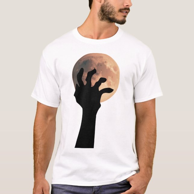 Moonlight's Reach: Gripping Darkness Tee (Front)