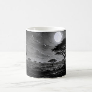 Moonlit African Savanna Coffee Mug