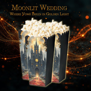 Moonlit Aisle of Eternal Vows –Gothic Wedding Gate Favor Box