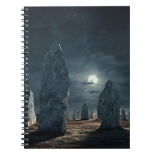 Moonlit Ancient Standing Stones Notebook