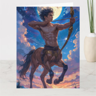 Moonlit Archer – Fantasy Centaur Greetings Card