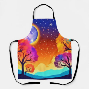 Moonlit Autumn Dream Apron