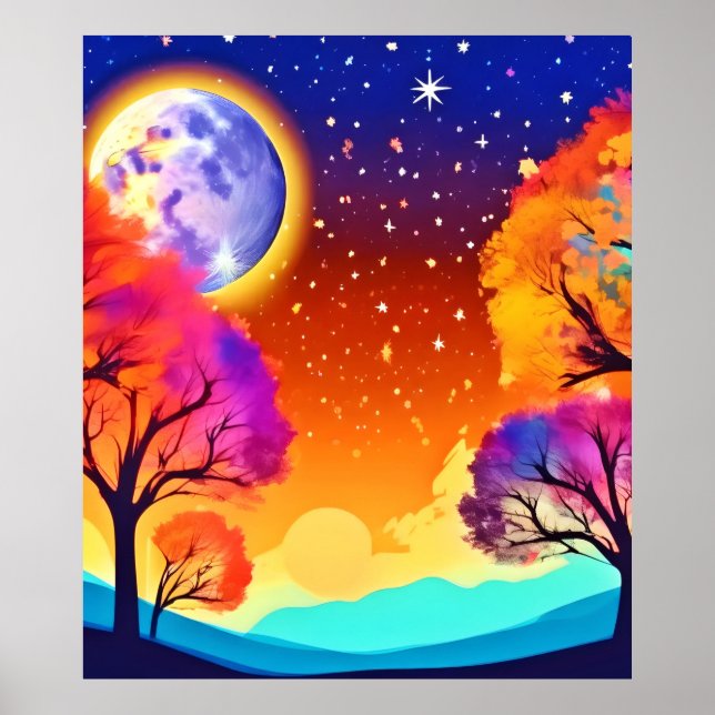 Moonlit Autumn Dream Poster (Front)