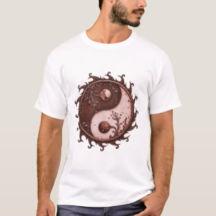 Moonlit Balance – Yin Yang of Eternal Light.  T-Shirt