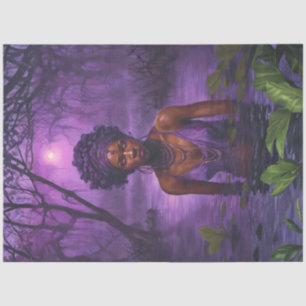 Moonlit Bayou Voodoo Witch – Gothic Decoupage Tissue Paper