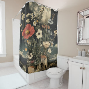 Moonlit Blooms Over Rustic Charm