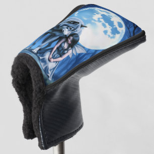 Moonlit Bond – The Wolf and the Gothic Fairy. Golf Head Cover