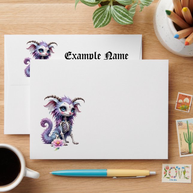 Moonlit Bones – Guardian of Forgotten Dreams. Envelope (Desk)