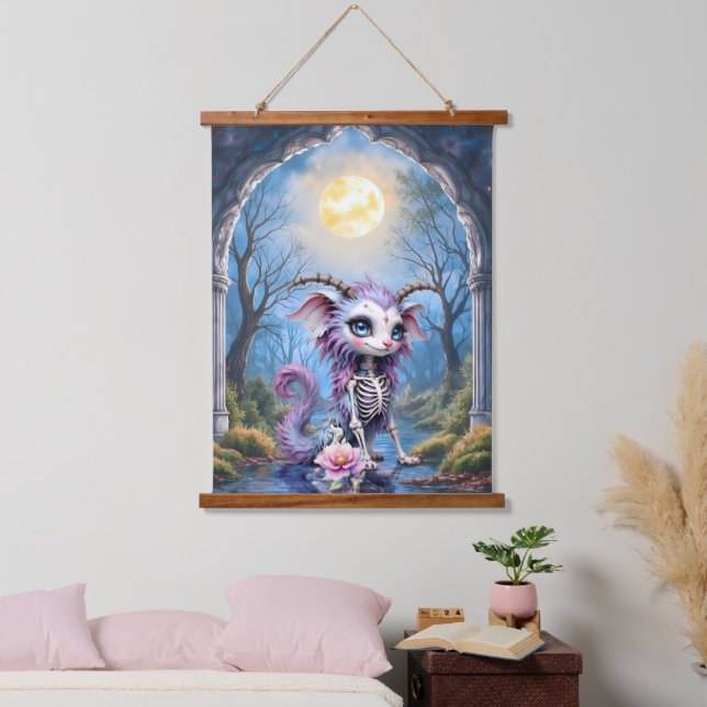 Moonlit Bones – Guardian of Forgotten Dreams.  Hanging Tapestry (Bedroom)