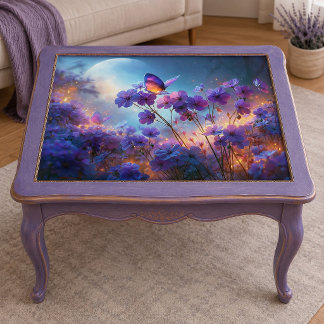 Moonlit Butterfly Flower Meadow Decoupage Tissue Paper