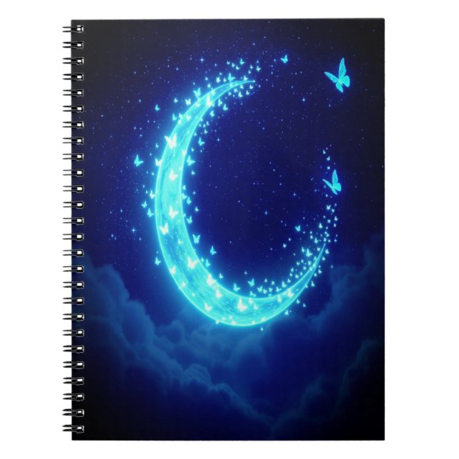 Moonlit Butterfly Journal - Magical Notebook (Front)