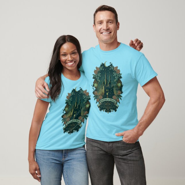 Moonlit Castle Enchantment Customizable T-Shirt  (Unisex)