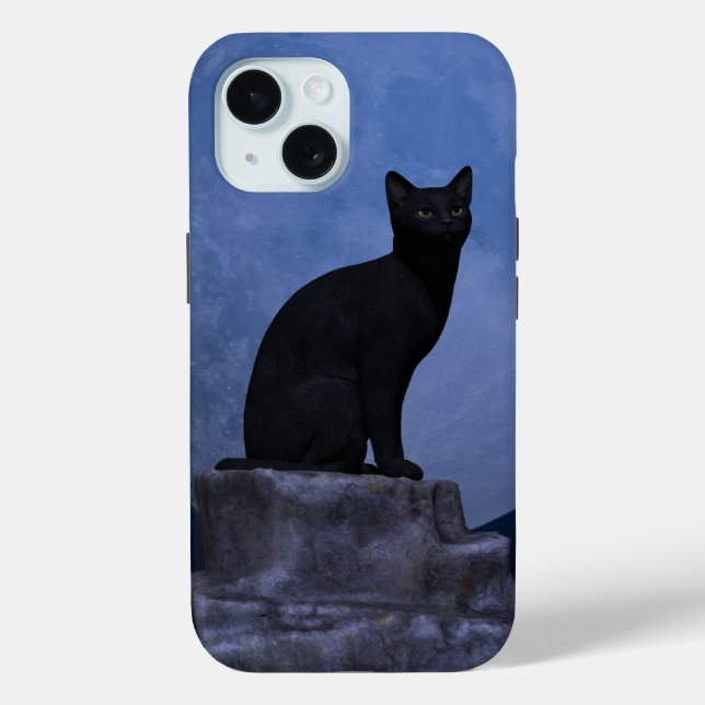 Moonlit Cat Case-Mate iPhone Case (Back)
