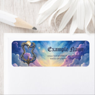 Moonlit Celestial Harp – Dreamy Cosmic Fantasy Art