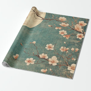 Moonlit Cherry Blossom Serenity Wrapping Paper
