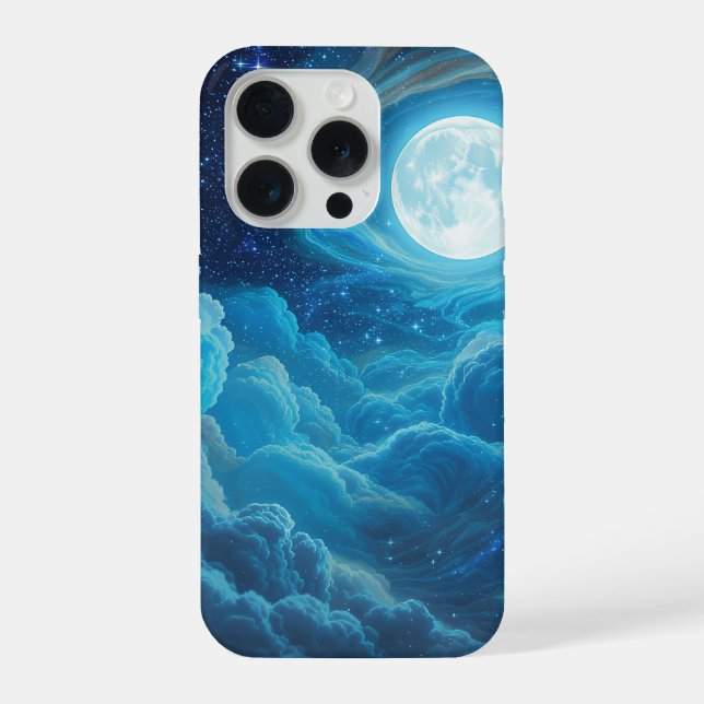 Moonlit Cloud Sky Phone Case (Back)