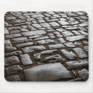 Moonlit Cobblestones Mouse Pad