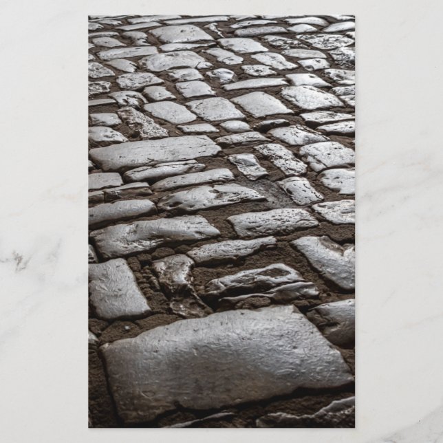 Moonlit Cobblestones Stationery (Front)