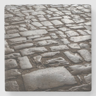 Moonlit Cobblestones Stone Coaster