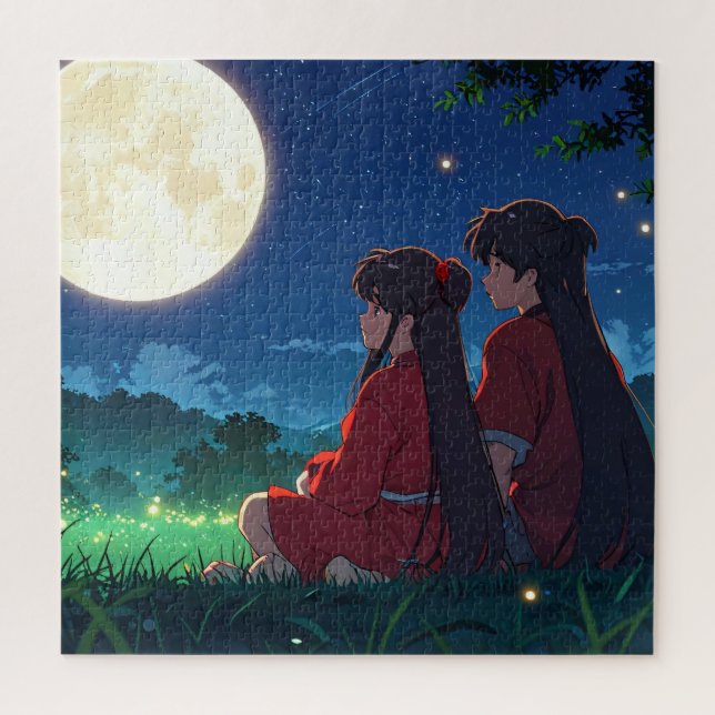 Moonlit Companions Jigsaw Puzzle (Vertical)