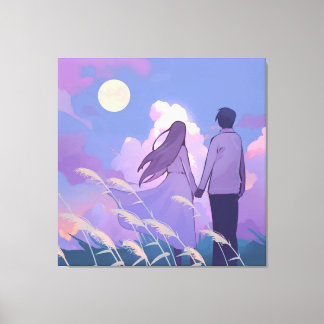 Moonlit Companionship Canvas Print