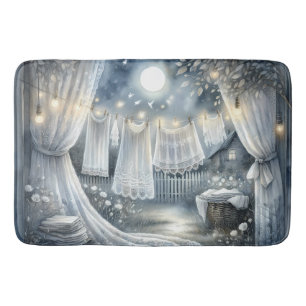 Moonlit Cottagecore Laundry Line Bath Mat